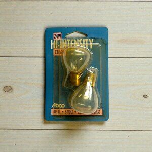 Vtg 24 watt 6 volt High Intensity clear Light Bulb RP11 S.C. Bayonet Base 1133